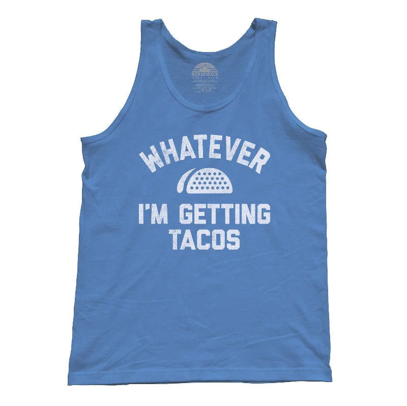 Unisex Whatever I'm Getting Tacos Tank Top striped tank top