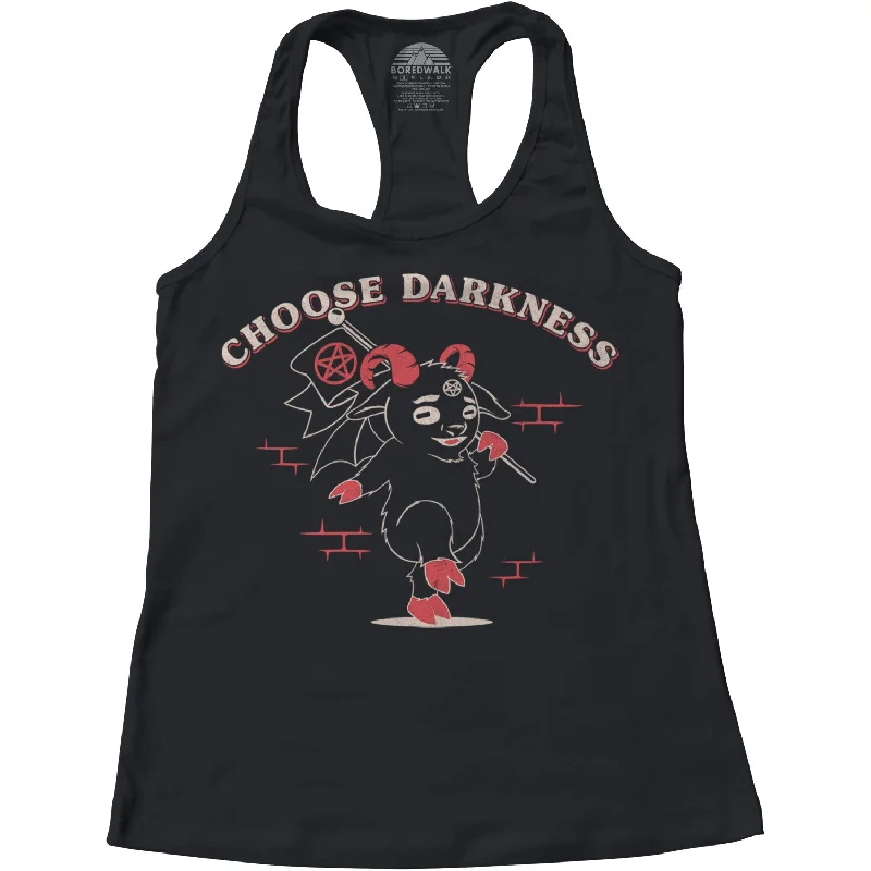 Women's Choose Darkness Racerback Tank Top floral tank top